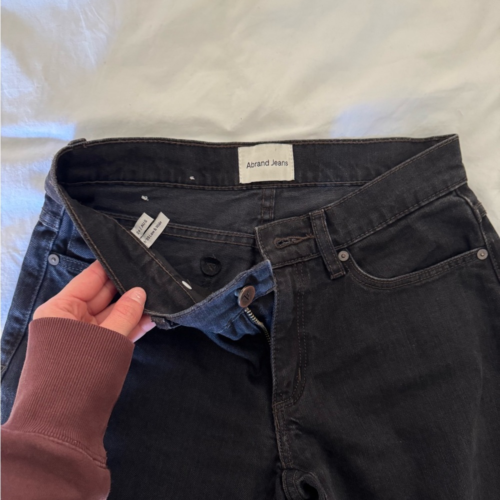 Abrand Low Rise Black Jeans